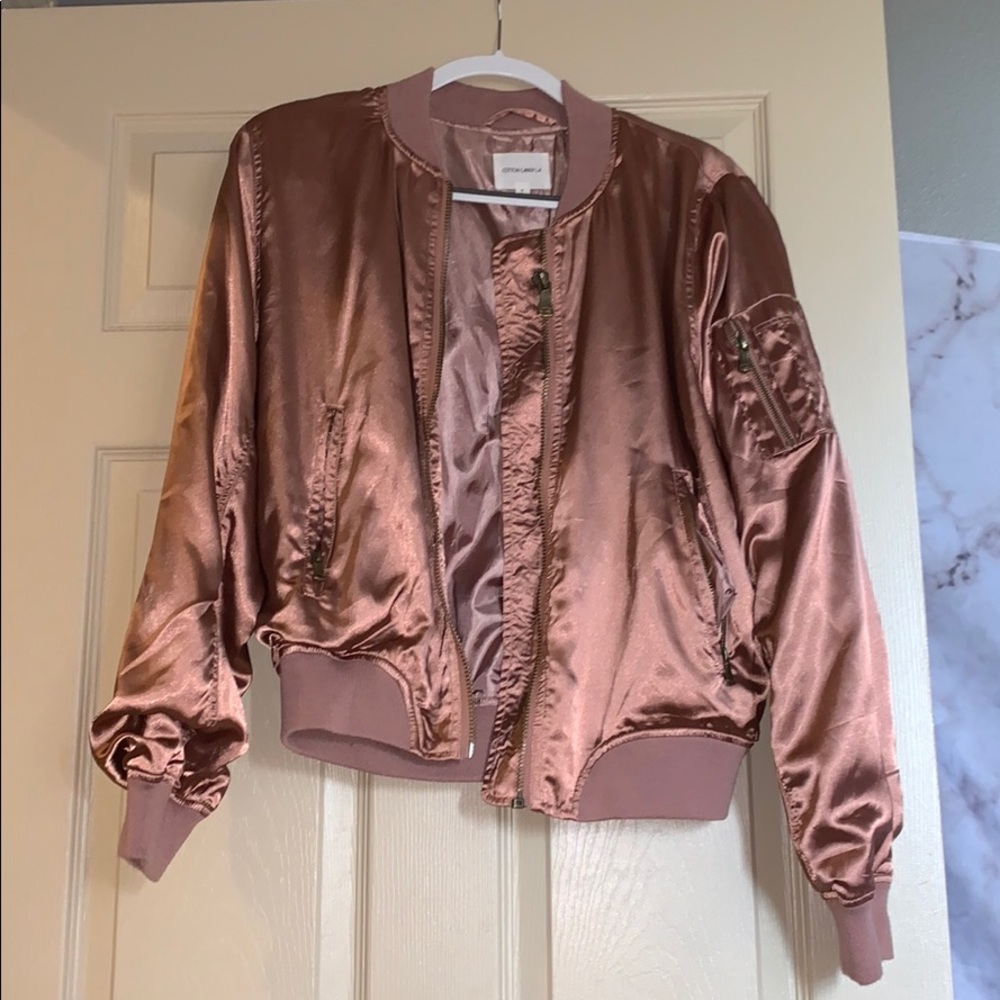 Light pink bomber jacket